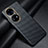 Coque Fibre de Carbone Housse Etui Luxe Serge pour Huawei P50 Pro Noir