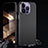 Coque Fibre de Carbone Housse Etui Luxe Serge T01 pour Apple iPhone 15 Pro Petit