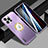 Coque Luxe Aluminum Metal Housse et Bumper Silicone Etui avec Mag-Safe Magnetic Magnetique JL1 pour Apple iPhone 13 Pro Max Violet