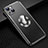 Coque Luxe Aluminum Metal Housse et Bumper Silicone Etui avec Mag-Safe Magnetic Magnetique JL2 pour Apple iPhone 13 Noir