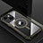 Coque Luxe Aluminum Metal Housse et Bumper Silicone Etui avec Mag-Safe Magnetic Magnetique QC1 pour Apple iPhone 13 Noir