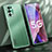 Coque Luxe Aluminum Metal Housse et Bumper Silicone Etui J01 pour Oppo A54 5G Vert