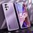 Coque Luxe Aluminum Metal Housse et Bumper Silicone Etui J01 pour Oppo A74 5G Violet