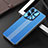 Coque Luxe Aluminum Metal Housse et Bumper Silicone Etui J01 pour Oppo Find X5 5G Bleu