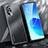 Coque Luxe Aluminum Metal Housse et Bumper Silicone Etui J01 pour Oppo Reno6 Pro 5G India Noir