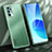 Coque Luxe Aluminum Metal Housse et Bumper Silicone Etui J01 pour Oppo Reno6 Pro 5G India Vert