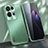 Coque Luxe Aluminum Metal Housse et Bumper Silicone Etui J01 pour Oppo Reno8 Pro+ Plus 5G Vert