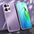 Coque Luxe Aluminum Metal Housse et Bumper Silicone Etui J01 pour Oppo Reno9 Pro 5G Violet