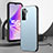 Coque Luxe Aluminum Metal Housse et Bumper Silicone Etui J01 pour Realme V23 5G Bleu