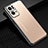 Coque Luxe Aluminum Metal Housse et Bumper Silicone Etui J02 pour Oppo Reno7 Pro 5G Or