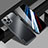 Coque Luxe Aluminum Metal Housse et Bumper Silicone Etui JL1 pour Apple iPhone 13 Pro Noir