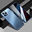 Coque Luxe Aluminum Metal Housse et Bumper Silicone Etui JL1 pour Apple iPhone 14 Pro Max Bleu