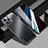 Coque Luxe Aluminum Metal Housse et Bumper Silicone Etui JL1 pour Apple iPhone 14 Pro Max Noir