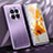 Coque Luxe Aluminum Metal Housse et Bumper Silicone Etui JL1 pour Huawei Mate 50 Violet