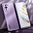 Coque Luxe Aluminum Metal Housse et Bumper Silicone Etui JL1 pour Huawei Nova 10 Violet