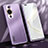 Coque Luxe Aluminum Metal Housse et Bumper Silicone Etui JL1 pour Huawei Nova 11 Pro Violet