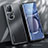 Coque Luxe Aluminum Metal Housse et Bumper Silicone Etui JL1 pour Huawei P50 Noir