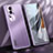 Coque Luxe Aluminum Metal Housse et Bumper Silicone Etui JL1 pour Oppo Reno10 Pro+ Plus 5G Violet