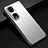 Coque Luxe Aluminum Metal Housse et Bumper Silicone Etui JL2 pour Huawei Honor 70 Pro+ Plus 5G Argent