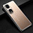 Coque Luxe Aluminum Metal Housse et Bumper Silicone Etui JL2 pour Huawei Honor 70 Pro+ Plus 5G Or