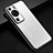 Coque Luxe Aluminum Metal Housse et Bumper Silicone Etui JL2 pour Huawei P60 Argent