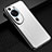 Coque Luxe Aluminum Metal Housse et Bumper Silicone Etui JL2 pour Huawei P60 Art Argent