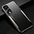 Coque Luxe Aluminum Metal Housse et Bumper Silicone Etui JL3 pour Huawei Honor 70 Pro+ Plus 5G Or