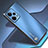 Coque Luxe Aluminum Metal Housse et Bumper Silicone Etui JS1 pour Xiaomi Redmi Note 12 Explorer Bleu