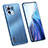 Coque Luxe Aluminum Metal Housse et Bumper Silicone Etui M02 pour Xiaomi Mi 11 Lite 4G Bleu