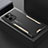 Coque Luxe Aluminum Metal Housse et Bumper Silicone Etui PB1 pour Huawei Honor 80 SE 5G Or