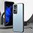 Coque Luxe Aluminum Metal Housse et Bumper Silicone Etui pour Huawei Honor 80 GT 5G Bleu