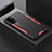 Coque Luxe Aluminum Metal Housse et Bumper Silicone Etui pour Oppo A74 5G Rouge