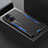 Coque Luxe Aluminum Metal Housse et Bumper Silicone Etui pour Oppo F21 Pro 5G Bleu