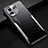 Coque Luxe Aluminum Metal Housse et Bumper Silicone Etui pour Xiaomi Mi 11 Lite 5G Argent