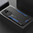 Coque Luxe Aluminum Metal Housse et Bumper Silicone Etui pour Xiaomi Poco F4 5G Bleu