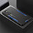 Coque Luxe Aluminum Metal Housse et Bumper Silicone Etui pour Xiaomi POCO M3 Pro 5G Bleu