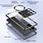 Coque Luxe Aluminum Metal Housse Etui 360 Degres LK1 pour Samsung Galaxy S22 Ultra 5G Petit