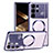 Coque Luxe Aluminum Metal Housse Etui 360 Degres LK1 pour Samsung Galaxy S23 Ultra 5G Violet