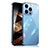 Coque Luxe Aluminum Metal Housse Etui 360 Degres M01 pour Apple iPhone 14 Pro Max Bleu