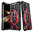 Coque Luxe Aluminum Metal Housse Etui 360 Degres M01 pour Samsung Galaxy S24 Ultra 5G Rouge