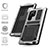 Coque Luxe Aluminum Metal Housse Etui 360 Degres M04 pour Samsung Galaxy S22 Ultra 5G Petit