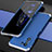Coque Luxe Aluminum Metal Housse Etui 360 Degres P01 pour Xiaomi Mi 11i 5G Argent et Bleu