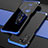 Coque Luxe Aluminum Metal Housse Etui 360 Degres P01 pour Xiaomi Mi 11i 5G Bleu et Noir