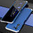 Coque Luxe Aluminum Metal Housse Etui 360 Degres P01 pour Xiaomi Mi 11X 5G Argent et Bleu