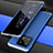 Coque Luxe Aluminum Metal Housse Etui 360 Degres P01 pour Xiaomi Mi 13 5G Argent et Bleu