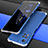 Coque Luxe Aluminum Metal Housse Etui 360 Degres P01 pour Xiaomi Redmi Note 11 Pro+ Plus 5G Argent et Bleu