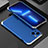 Coque Luxe Aluminum Metal Housse Etui 360 Degres pour Apple iPhone 14 Argent et Bleu