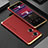 Coque Luxe Aluminum Metal Housse Etui 360 Degres pour Huawei Honor 60 5G Or et Rouge