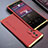 Coque Luxe Aluminum Metal Housse Etui 360 Degres pour Huawei Honor 80 5G Or et Rouge