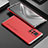 Coque Luxe Aluminum Metal Housse Etui 360 Degres pour Huawei Honor V40 5G Argent et Rouge